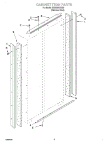 02 - Cabinet Trim parts for Kitchenaid Refrigerator KSSS36QHX00 from AppliancePartsPros.com