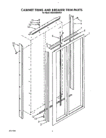 03 - Cabinet Trims And Breaker Trim parts for Kitchenaid Refrigerator KSSS48DWX01 from AppliancePartsPros.com