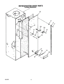 05 - Refrigerator Liner parts for Kitchenaid Refrigerator KSSS48DWX01 from AppliancePartsPros.com
