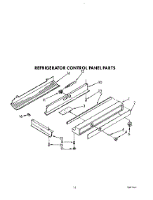10 - Refrigerator Control Panel parts for Kitchenaid Refrigerator KSSS48DWX01 from AppliancePartsPros.com