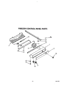 12 - Freezer Control Panel parts for Kitchenaid Refrigerator KSSS48DWX01 from AppliancePartsPros.com