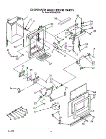 13 - Dispenser And Front parts for Kitchenaid Refrigerator KSSS48DWX01 from AppliancePartsPros.com