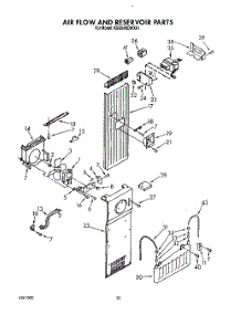 16 - Air Flow And Reservoir parts for Kitchenaid Refrigerator KSSS48DWX01 from AppliancePartsPros.com