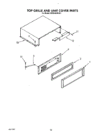 18 - Top Grille And Unit Cover parts for Kitchenaid Refrigerator KSSS48DWX01 from AppliancePartsPros.com