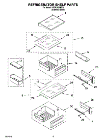 07 - Refrigerator Shelf Parts parts for Kitchenaid Refrigerator KSSP36QMS02 from AppliancePartsPros.com