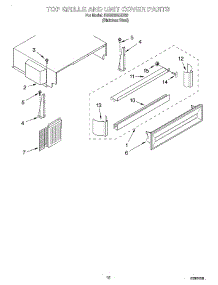 09 - Top Grille And Unit Cover parts for Kitchenaid Refrigerator KSSS36QHX00 from AppliancePartsPros.com