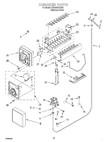 17 - Ice Maker, Optional parts for Kitchenaid Refrigerator KSSS36QHX00 from AppliancePartsPros.com