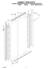 02 - Cabinet Trim Parts parts for Kitchenaid Refrigerator KSSS36FKW02 from AppliancePartsPros.com