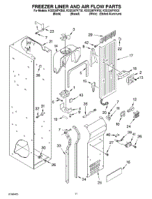 08 - Freezer Liner And Air Flow Parts parts for Kitchenaid Refrigerator KSSS36FKW02 from AppliancePartsPros.com