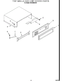 03 - Top Grille And Unit Cover parts for Kitchenaid Refrigerator KSSS36MBX01 from AppliancePartsPros.com