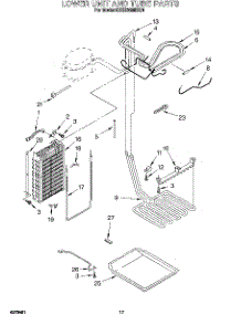 12 - Lower Unit And Tube parts for Kitchenaid Refrigerator KSSS36MBX01 from AppliancePartsPros.com