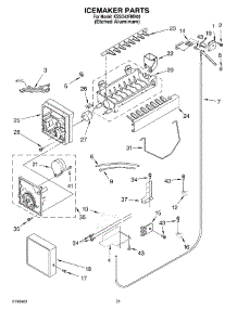 13 - Icemaker Parts Parts Not Illustrated parts for Kitchenaid Refrigerator KSSO42FMX00 from AppliancePartsPros.com