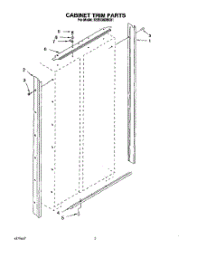 02 - Cabinet Trim parts for Kitchenaid Refrigerator KSSS36DBX01 from AppliancePartsPros.com