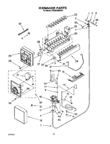 14 - Icemaker, Literature parts for Kitchenaid Refrigerator KSSS36DBX01 from AppliancePartsPros.com