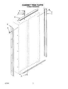 02 - Cabinet Trim parts for Kitchenaid Refrigerator KSSS42DBX00 from AppliancePartsPros.com