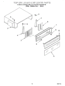 09 - Top Grille And Unit Cover parts for Kitchenaid Refrigerator KSSP36QFB05 from AppliancePartsPros.com