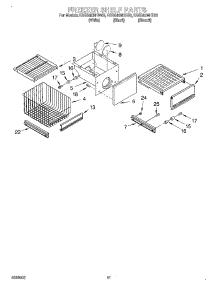 08 - Freezer Shelf parts for Kitchenaid Refrigerator KSSS42MHW00 from AppliancePartsPros.com