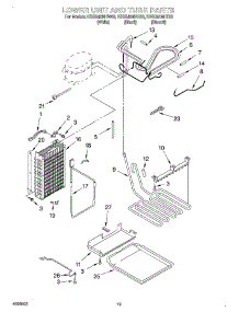 13 - Lower Unit And Tube parts for Kitchenaid Refrigerator KSSS42MHW00 from AppliancePartsPros.com