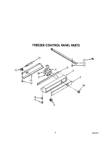 05 - Freezer Control Panel parts for Kitchenaid Refrigerator KSSS36MAX01 from AppliancePartsPros.com