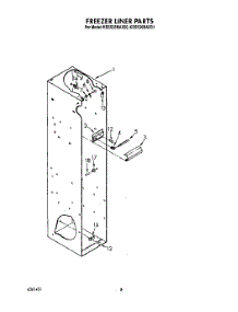 06 - Freezer Liner parts for Kitchenaid Refrigerator KSSS36MAX01 from AppliancePartsPros.com