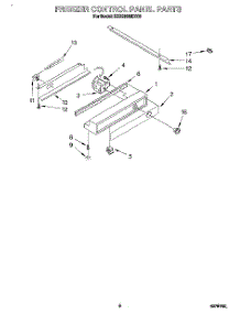 06 - Freezer Control Panel parts for Kitchenaid Refrigerator KSSS36MDX00 from AppliancePartsPros.com