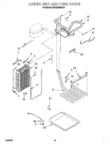13 - Lower Unit And Tube parts for Kitchenaid Refrigerator KSSS36MDX00 from AppliancePartsPros.com
