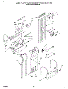 14 - Air Flow And Reservoir parts for Kitchenaid Refrigerator KSSS36MDX00 from AppliancePartsPros.com