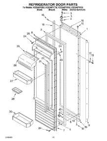 09 - Refrigerator Door Parts parts for Kitchenaid Refrigerator KSSS48FKT02 from AppliancePartsPros.com
