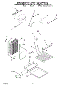 12 - Lower Unit And Tube Parts parts for Kitchenaid Refrigerator KSSS48FKT02 from AppliancePartsPros.com