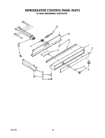 08 - Refrigerator Control Panel parts for Kitchenaid Refrigerator KSSS42DAW00 from AppliancePartsPros.com