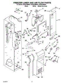 08 - Freezer Liner And Air Flow Parts parts for Kitchenaid Refrigerator KSSS42QMX02 from AppliancePartsPros.com