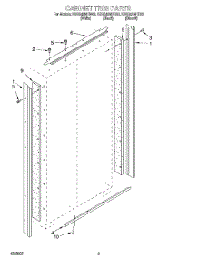 02 - Cabinet Trim parts for Kitchenaid Refrigerator KSSS42MHT00 from AppliancePartsPros.com