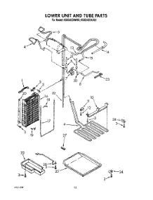 16 - Lower Unit And Tube parts for Kitchenaid Refrigerator KSSS42DAW00 from AppliancePartsPros.com