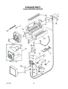 18 - Icemaker, Lit / Optional parts for Kitchenaid Refrigerator KSSS42DAW00 from AppliancePartsPros.com