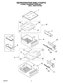 07 - Refrigerator Shelf Parts parts for Kitchenaid Refrigerator KSSS42FMX02 from AppliancePartsPros.com