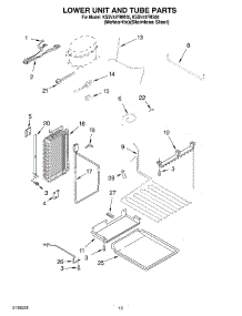 12 - Lower Unit And Tube Parts parts for Kitchenaid Refrigerator KSSV42FMS00 from AppliancePartsPros.com