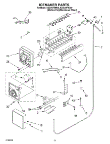 13 - Icemaker Parts parts for Kitchenaid Refrigerator KSSV42FMS00 from AppliancePartsPros.com