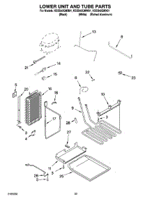 14 - Lower Unit And Tube Parts parts for Kitchenaid Refrigerator KSSS42QMW01 from AppliancePartsPros.com