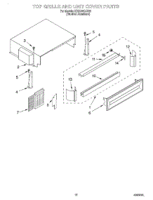 09 - Top Grille And Unit Cover parts for Kitchenaid Refrigerator KSSS36QJX00 from AppliancePartsPros.com