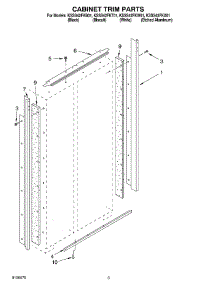 02 - Cabinet Trim parts for Kitchenaid Refrigerator KSSS42FKT01 from AppliancePartsPros.com