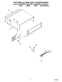 06 - Top Grille And Unit Cover parts for Kitchenaid Refrigerator KSSS42FKT01 from AppliancePartsPros.com