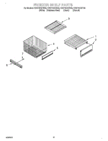 08 - Freezer Shelf parts for Kitchenaid Refrigerator KSSP42QHT00 from AppliancePartsPros.com