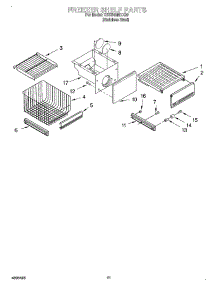 08 - Freezer Shelf parts for Kitchenaid Refrigerator KSSS48MHX00 from AppliancePartsPros.com