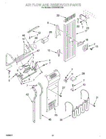 14 - Air Flow And Reservoir parts for Kitchenaid Refrigerator KSSS42MHX00 from AppliancePartsPros.com