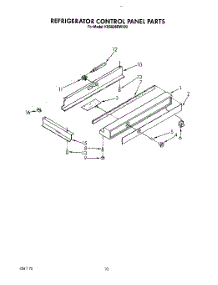 07 - Refrigerator Control Panel parts for Kitchenaid Refrigerator KSSS36DWX02 from AppliancePartsPros.com