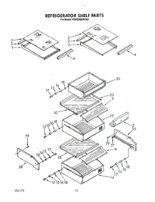 09 - Refrigerator Shelf parts for Kitchenaid Refrigerator KSSS36DWX02 from AppliancePartsPros.com