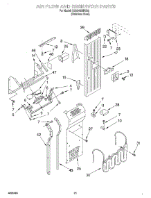 14 - Air Flow And Reservoir parts for Kitchenaid Refrigerator KSSS48MHX00 from AppliancePartsPros.com