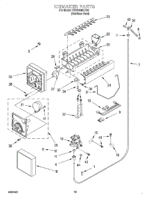 15 - Ice Maker parts for Kitchenaid Refrigerator KSSS48MHX00 from AppliancePartsPros.com