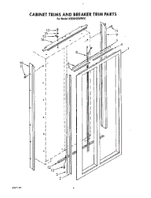 03 - Cabinet Trims And Breaker Trim parts for Kitchenaid Refrigerator KSSS42DWW02 from AppliancePartsPros.com