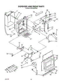 13 - Dispenser And Front parts for Kitchenaid Refrigerator KSSS42DWW02 from AppliancePartsPros.com
